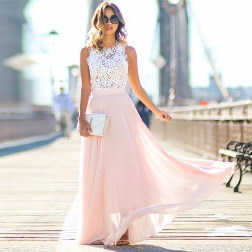 BIGGEST PROMOTION - Lace Princess dress Chiffon Lace long dress lady popular new design Fashion girl dresses gift for girlfriend