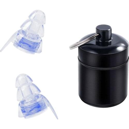 1Pair Silicone Noise Isolation Earplugs For Sleeping Study Concert Hearing Protection Noise Cancelling Sports Swimming Ear Plugs