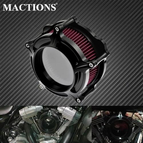 Motorcycle Air Filter Cleaner System Intake Kit For Harley XL Sportster XL 883 1200 Dyna Touring Road Street Glide Softail FL