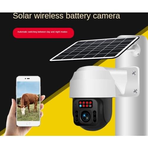 Q2 Camera 4G SIM Card 1080P HD Solar Panel Outdoor Monitoring CCTV Camera Smart Home Two-way Intrusion Alarm Long Standby