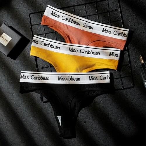 Women Panties Fashion Thong Panty Tummy ControlLingerie Soft Cotton Underwear High Waist Shaping Briefs Pure Color