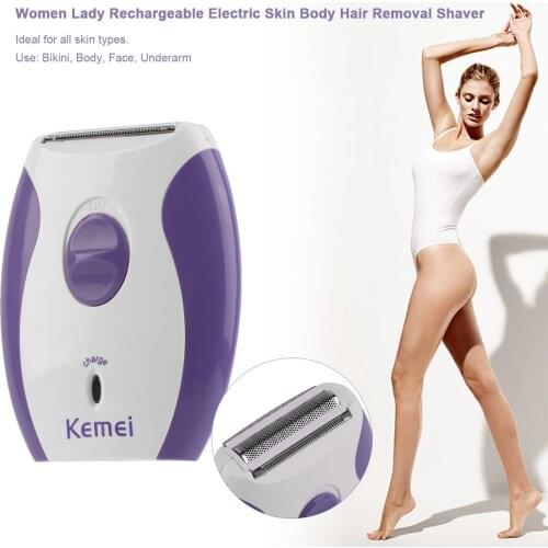 Women Lady Rechargeable Electric Skin Body Hair Removal Shaver Trimmer Clean Use FOR Bikini Body Face Underarm