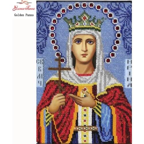 Golden Panno 100% Full DIY 5D Diamond Painting religion Patterns Cross Stitch Diamond Embroidery Patterns rhinestones Mosaic 07