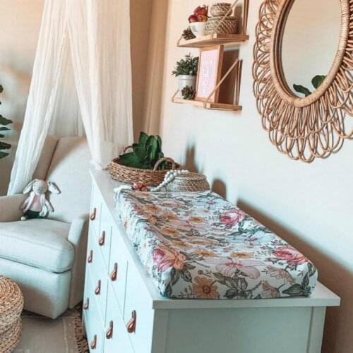 1 Pcs Baby Changing Pad Cover Changing Table Detachable Cloth Cover Nursery Changing Table Cover Baby Care Accessories