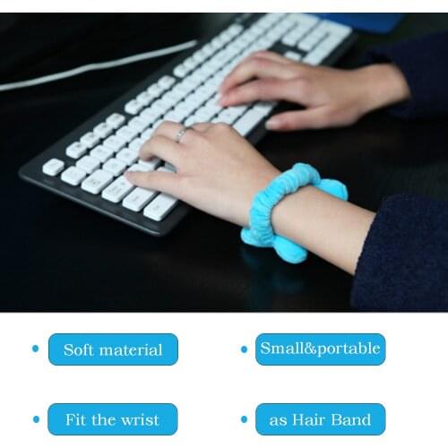 2PCS Office Worker Multi-purpose Wrist Pad Mouse Wrist Guards Hair Band Mouse Wrist Soft And Freely Moveable Wrist Hand Pillow
