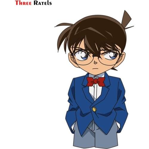 Three Ratels FC401 Anime Detective Conan Edogawaconan Kudoshinichi 3D Stickers For Car Japanese Figure Decal