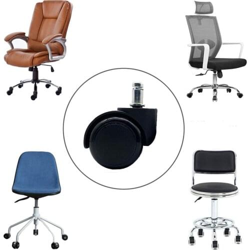 5PCS/SET Universal Office Chair Wheel Casters Replacement Silent 360 Degree Swivel Furniture Roller Heavy Duty & Safe for Floors