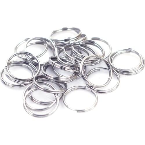 500Pcs Double Loops Split Open Jump Rings Round Silver Tone Jewelry DIY Findings 6mm Dia