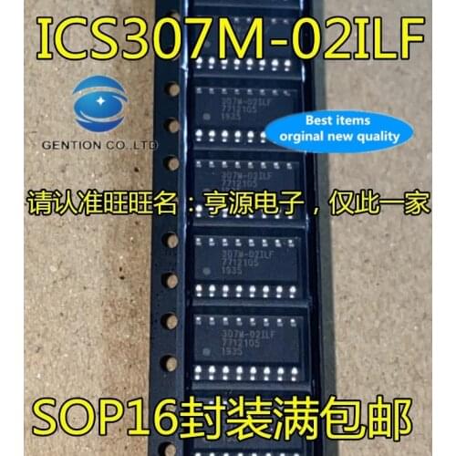 5PCS ICS307M-02ILF 307M-02ILF SOP-16 clock driver chip in stock 100% new and original