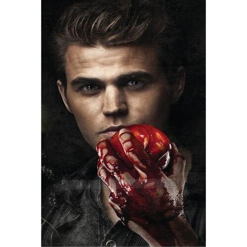 5D DIY Diamond Painting ripper vampire diaries stefan Full Drill Embroidery Cross Stitch Mosaic Craft Home Decor Halloween Gift