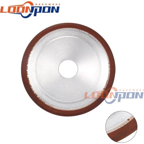 Diamond Grinding Wheel 100X8X20X6MM Double Bevel Resin Bond Grinder for Tungsten Steel Milling Cutter Sharpener 150# 1Pc