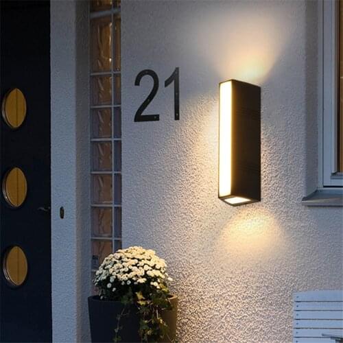 BEIAIDI Outdoor LED Wall Lamp Up Down Exterior Wall Light Spotlight Waterproof Villa Hotel Courtyard Balcony Stair Porch Light
