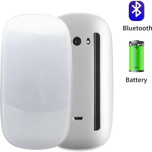 Bluetooth 5.0 Wireless Mouse Magic Rechargeable Ultra-thin Silent Arc Touch Mause Laser Portable computer Mice For Apple Mac PC