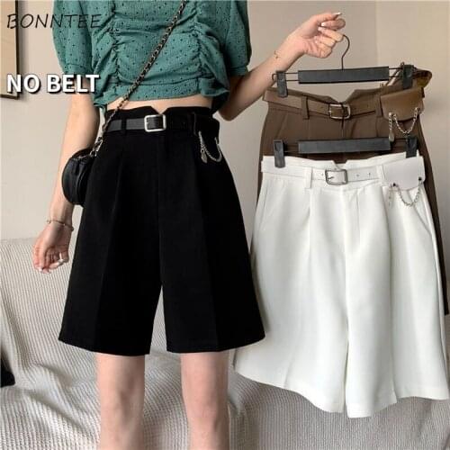 Pants Women Casual High Waist Pleated Wide Leg Trousers Fashion Summer Korean Style Solid Office Lady All-match Simple Loose Ins