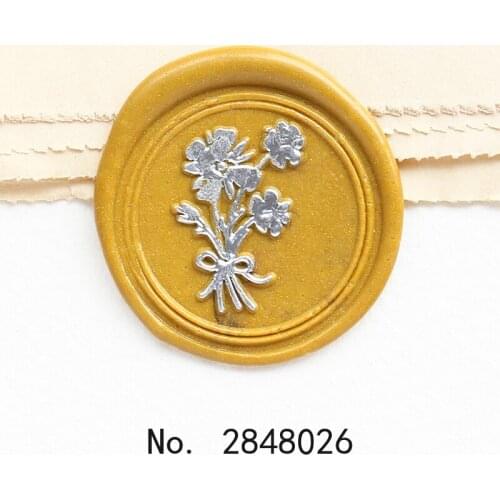 Bouquet Wax seal stamp,Party Wax Seal Stamp Kit invitation seal,gift envelop packing seal,Floral Seal Stamp,Mothers day stamp