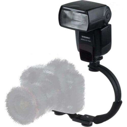 C-Shape Flash bracket for Canon Nikon Pentax DSLR Camera DV Video Light