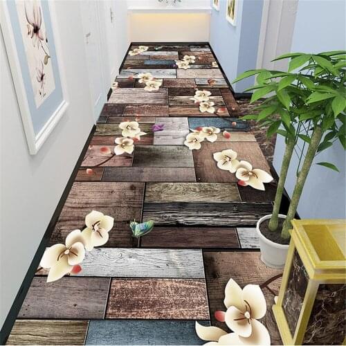 Long Corridor Carpet for Living Room Doorway Rug for Bedroom Decor Flannel Soft Anti-slip Kitchen Hall Floor Area Rugs 80x200cm