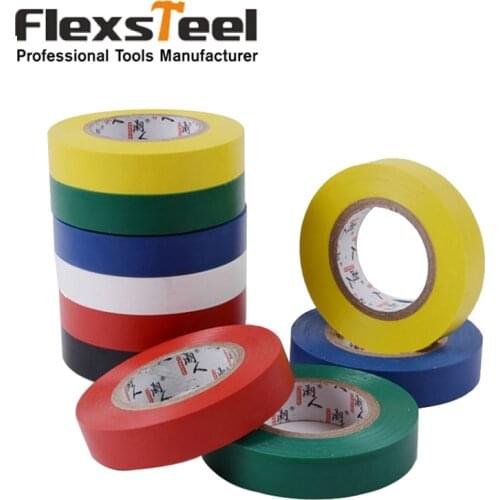 6 Pieces 10M Electrical Insulation Adhesive Tape Safety PVC Waterproof High-temperature Premium Grade Insulated Tape