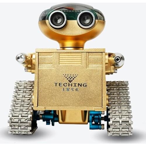 Cool !WALI Robot ALL Metal Assembly model Crawler Robot intelligent control -DIY assembled toys puzzle Educational Toy Kits