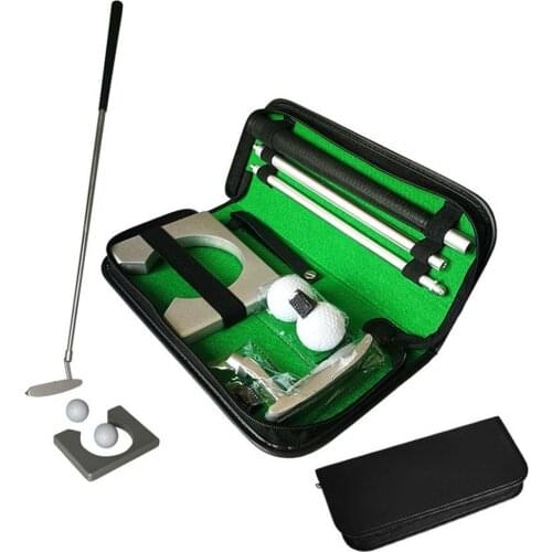 Indoor Portable Golf Right Handed Putting Set Golf Putting Cup Practice Golf Putter Kit Fits With Golf Putter Golf Balls