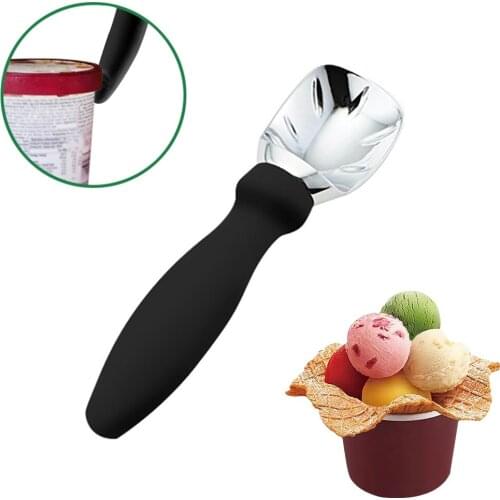 Metal Ice Cream Scoop Spoon Professional Heavy Duty Sturdy Ice Cream Scooper Kitchen Tool For Cookie Dough Melon Fruit