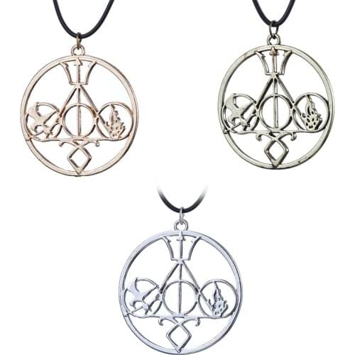 Fashion Movie Necklace Mix The Mortal Instruments Hunger Games Divergent Percy Jackson HP For Collection