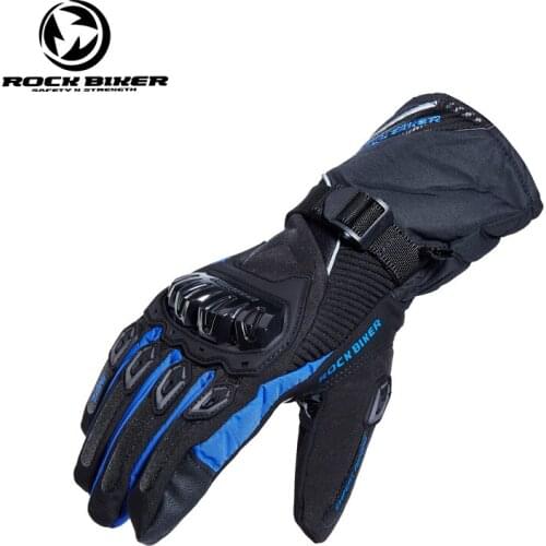 ROCK BIKER New Fashion Winter Warm Motorcycle Gloves Waterproof Men Guantes Moto Gloves Dain guantes motocross M L XL XXL