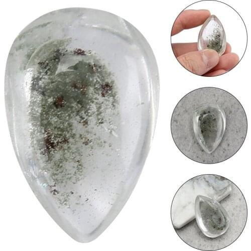 Natural Quartz Ghost Crystal Phantom Pendant Gem Specimen Healing Stone Pendant Home Collection 20*15MM