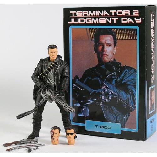 NECA Terminator 2 Judgment Day T-800 7" Action Figure Collectible Model Toy
