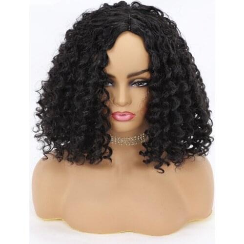 ZM Hair net red European and American short curly wig female African black small curl explosion head chemical fiber wig