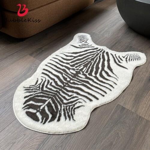 Bubble Kiss Faux Fur Sheepskin Rugs Stripes Soft Carpet Home Tatami Living Room Decorative Childrens Bed Room Fuffly Floor Rugs