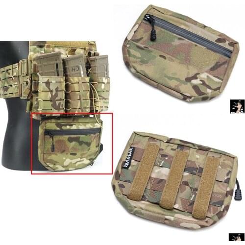 Tactical Vest Multi-function Abdomen Lower Hanging Bag Sports Waist Cover MOLLE Dual-purpose Vest Accessory Bag Outdoor Sundry b