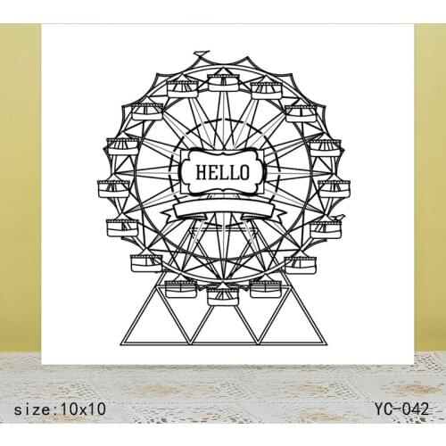 ZhuoAng Ferris wheel Clear Stamps For DIY Scrapbooking/Card Making Decorative Silicon Stamp Crafts
