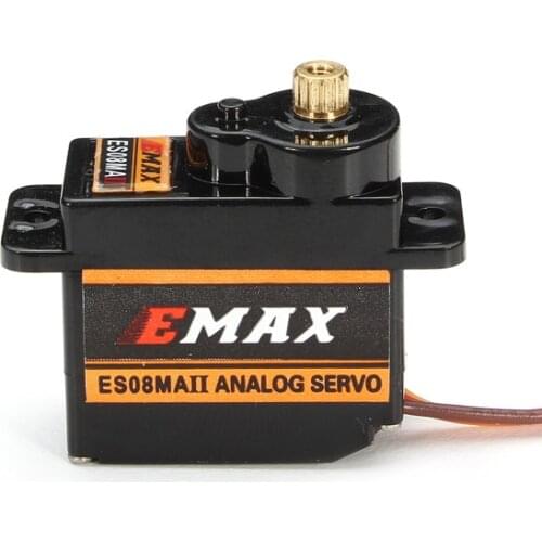 10pcs EMAX ES08MAII 12g Mini Metal Gear Analog Servo for Rc Hobbies Car Boat Helicopter Airplane Rc Robot Spare Part