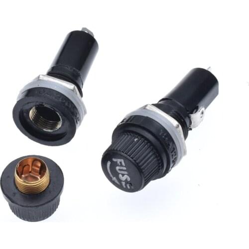 10pcs/lot 6X30 fuseholders 6X30 insurance tube socket fuse holder for 6*30 insurance Panel Mount Fuse Holder 6x30mm