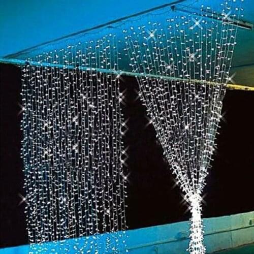 3M x 3M 300 LED Outdoor Party Christmas xmas String Fairy Wedding Curtain Lights Lighting 8 Modes