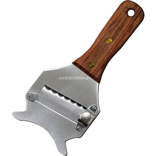 50pcs Stainless Steel Truffle Slicer Wood Handle Cheese Grater Dessert Kitchen Tools Chocolate Shaver Knife