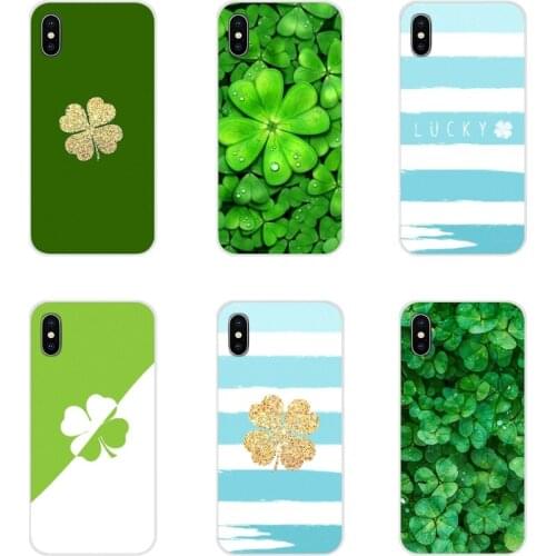 Accessories Phone Cases Covers FOUR-LEAF CLOVER For Huawei G7 G8 P8 P9 P10 P20 P30 Lite Mini Pro P Smart Plus 2017 2018 2019