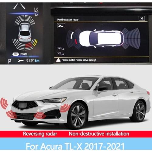 Car Parking Sensor Reverse Backup Radar 8 Probes Beep Show Distance on Display Sensor Video System For Acura TL-X 2017-2021