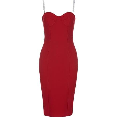 2021 Summer New Fashion Beading Bandage Dress Women Bodycon Vestidos Sleeveless Sexy Club Ladies Elegant Celebrity Party Dress