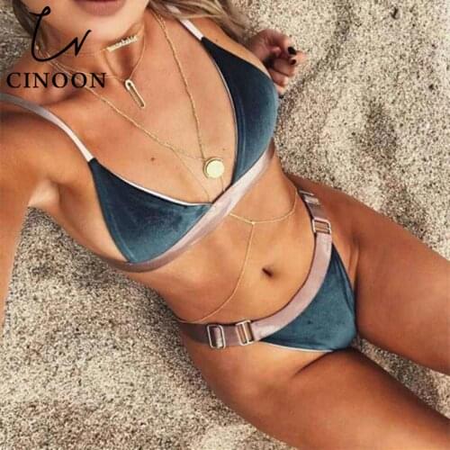CINOON Amazing Sexy Underwear Set Velvet Sexy Bra Sets New Fashion Women Lingerie Set Push Up Bralette Or Bikini