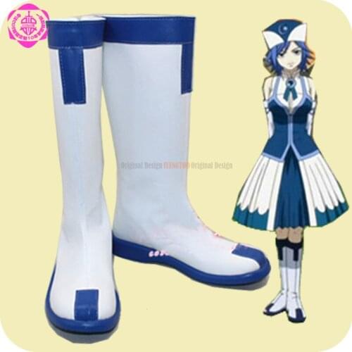 Fairy Tail Juvia Lockser Anime Characters Shoe Cosplay Shoes Boots Party Costume Prop