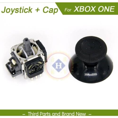 HOTHINK 2pair/lot New Joystick 3D Analog Sensor + joystick cap cover for XBOX one Controller gamepad