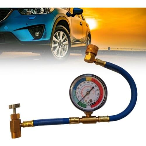 Air Conditioner Tools Freon R134a Air Conditioning Recharge Measuring Hose Gauge R134a Refrigerante Open Valve Charging Pipe