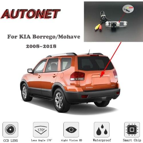 AUTONET HD Night Vision Backup Rear View camera For KIA Borrego/Mohave 2008~2018 CCD/RCA Standard /Parking Camera