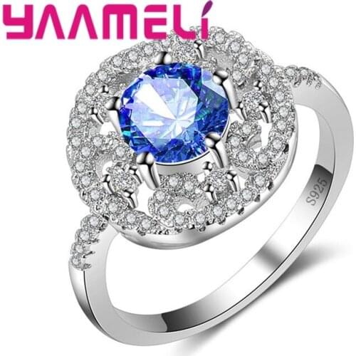 Irregular Pattern Large Disc 925 Sterling Silver Ring Embellished Crystal Halloween Holiday Ornaments For Women