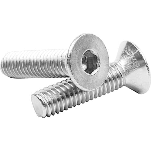 M3 x 12mm Metric Hex Socket Countersunk Flat Head Screw Bolts 50PCS