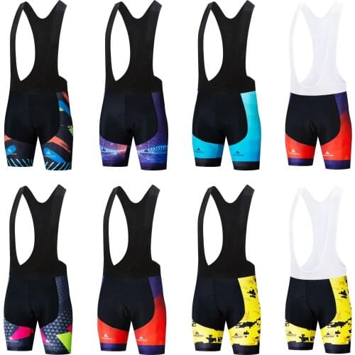 MILOTO men Pro Cycling Bib Shorts Summer Coolmax 5D Gel Pad Bike MTB Ropa Ciclismo Moisture Wicking Bicycle strap short