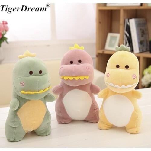 One Piece Soft PP Cotton Stuffed Dinosaur Plush Toy Creative Animals Dolls Sleeping Pillows Toys For Kids 3 Size