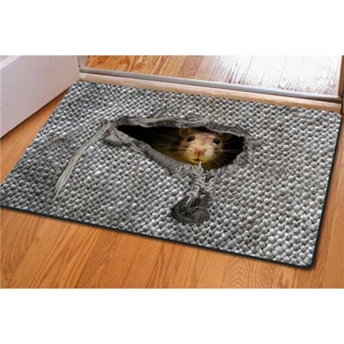 Floor Mat for Entrance Door Anti-slip Door Carpet for Living Room Printed Animal Tapis Cuisine Door Mats